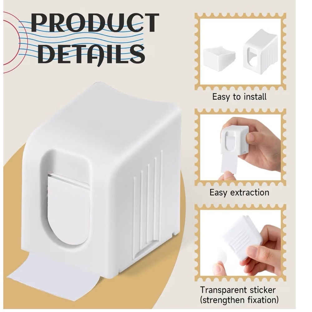 Postage / Stamp dispenser holder for roll  1x . Roll of 100 stamps included